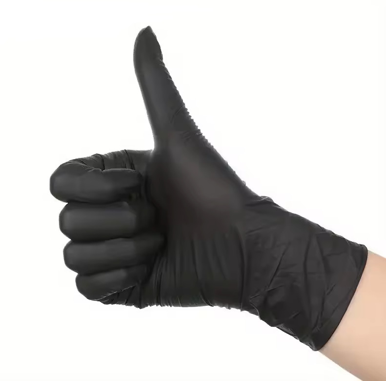 Black Nitrile Disposable Gloves Thick Waterproof Non-Slip 200/100PCS