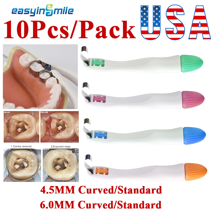 Adjust Dental Pro Matrix Band pre formed Matrices Clamps with Handle Disposable