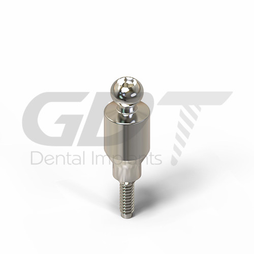 Ball Attachment Slim Platform 3.0mm Set Int Hex Dental Fixture Prosthetic
