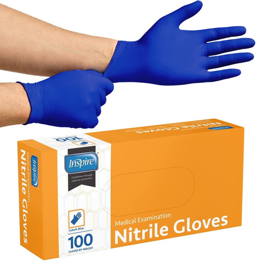 Cobalt Blue Nitrile Disposable Gloves | 4.5 Nitrile Safety Medical Exam Cooki…