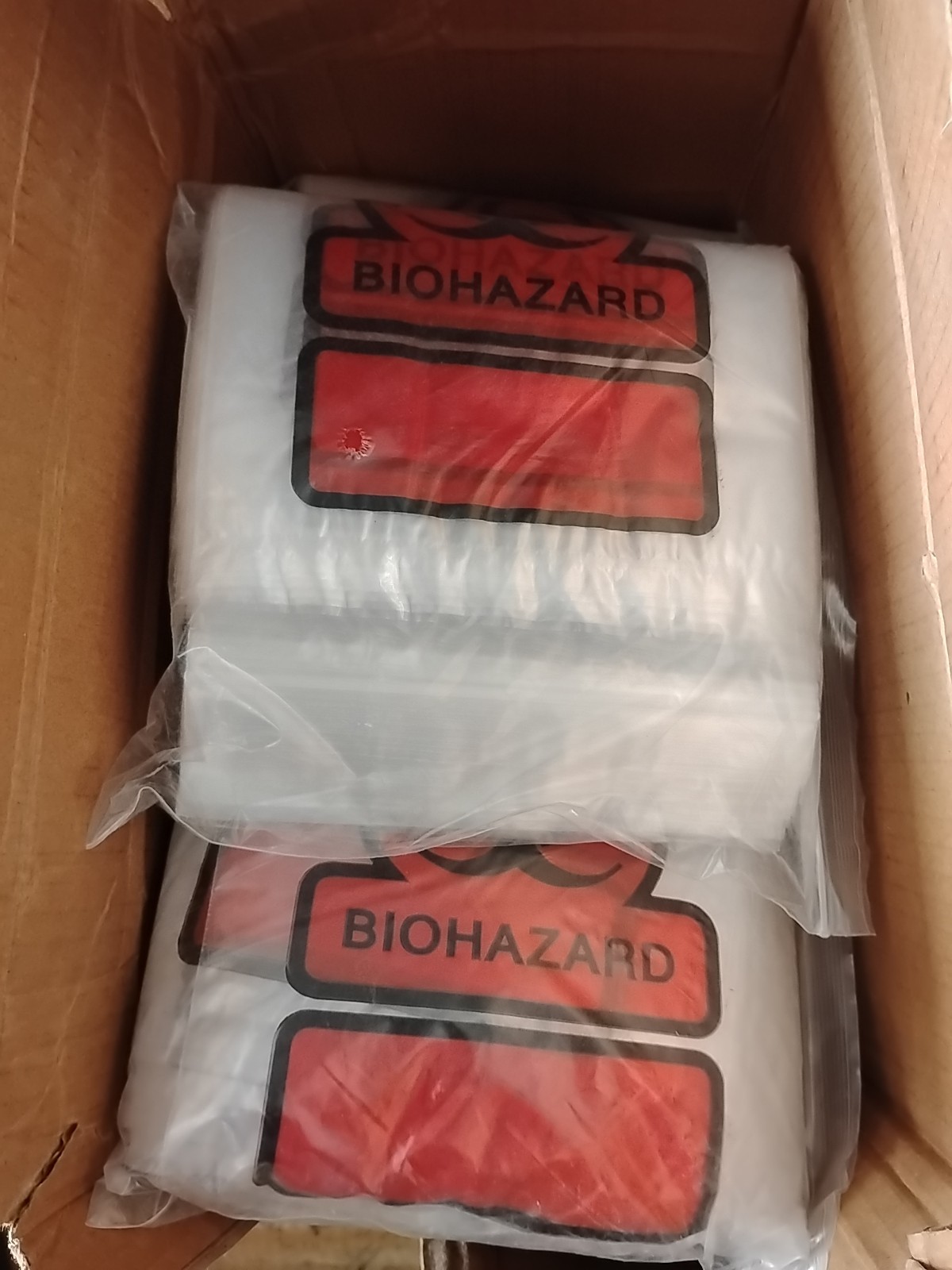 1000 Each 6×9 SPECIMEN TRANSPORT BIOHAZARD BAG ECONO-ZIP 2 Mil