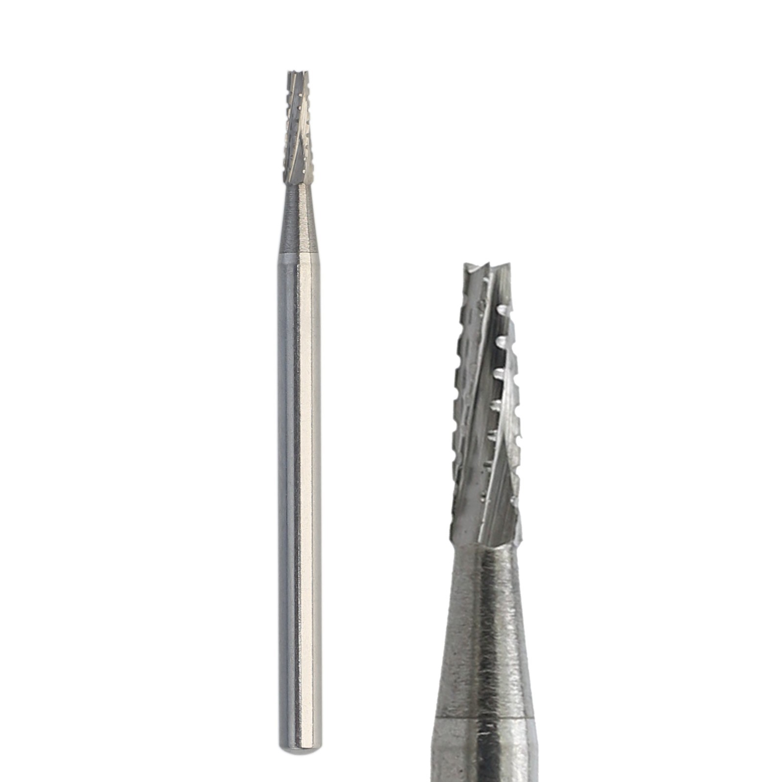 50pcs Dental Burs Surgical Carbide Bur FG SURG 701 25mm Length Flat End Taper
