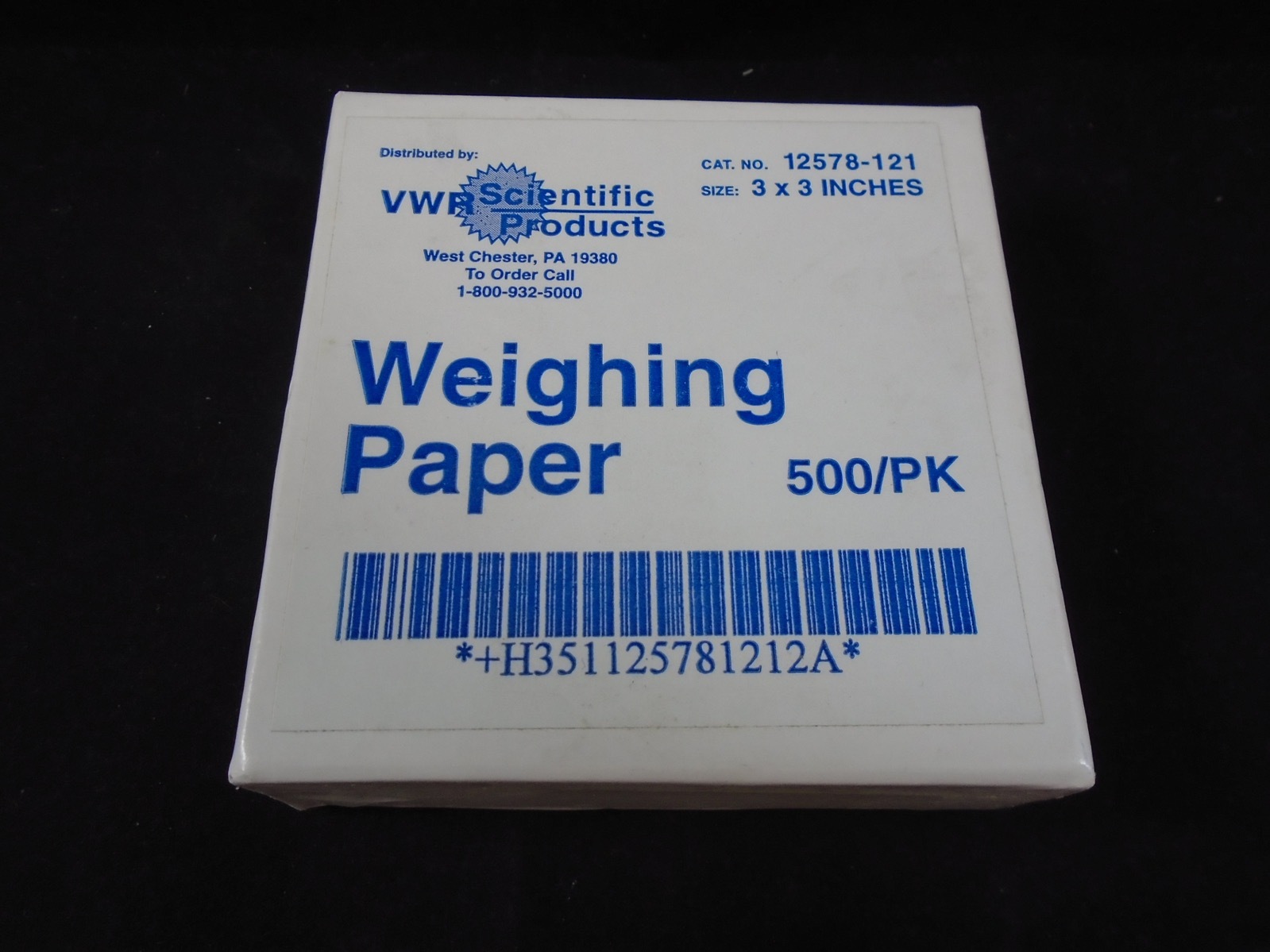 VWR Disposable 3 x 3” Laboratory Lightweight Weighing Paper (Pack of 500)
