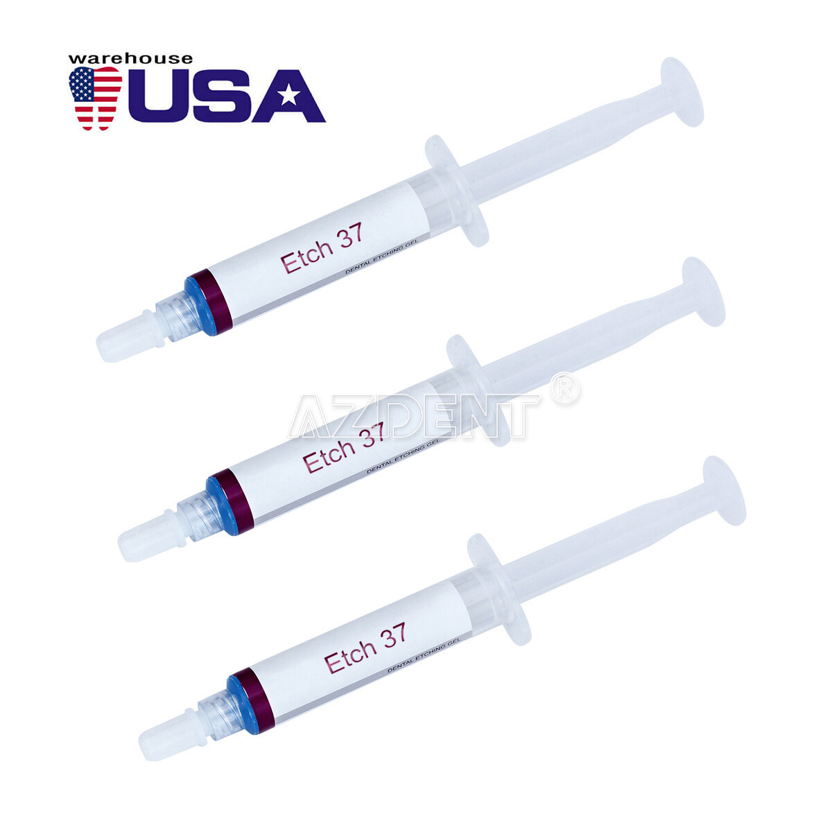 DX Dental Etchant Gel 37% Acid Etching Silica Gel Syringe Composite Resin 5ml/Pc