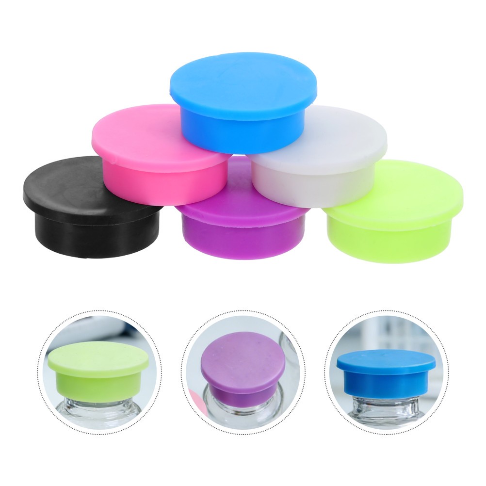 12 Pcs Injection Bottle Protective Cap Vial Caps Airtight for Travel Easy-Clean