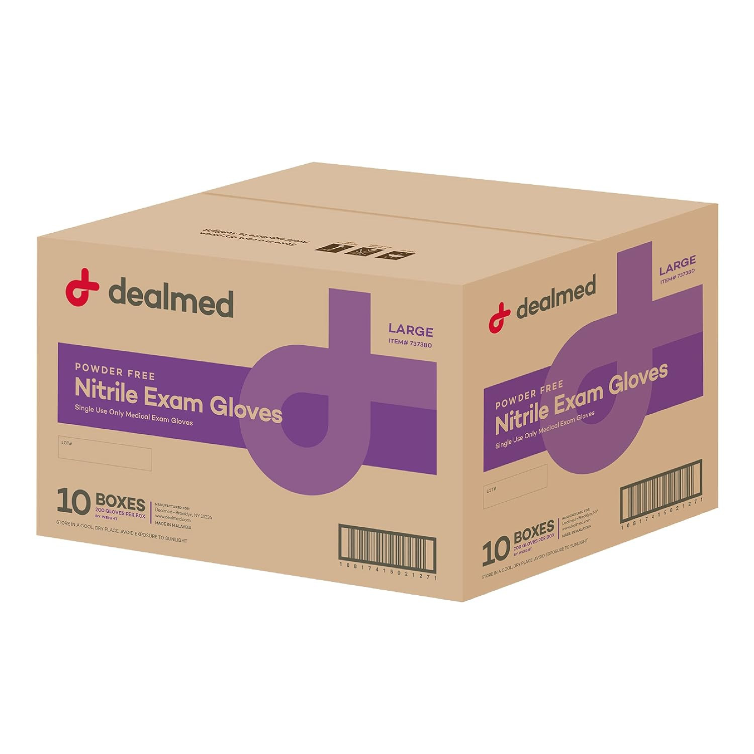 Nitrile Exam Gloves – 2000 Count, Latex-Free, Multi-Purpose Use