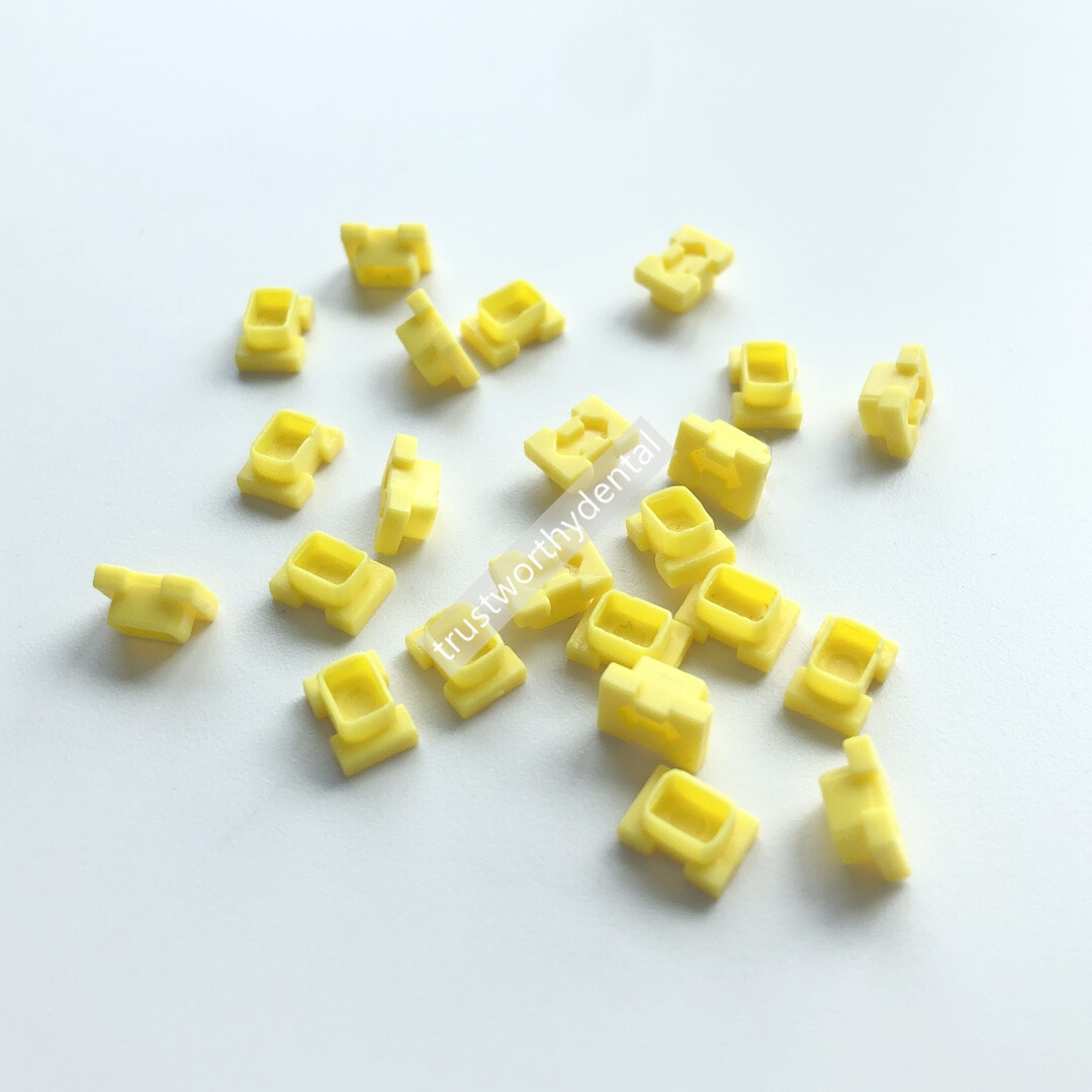 NC Dental ITI lmpression Coping Caps Closed Tray Plastic Caps Transfer Yellow