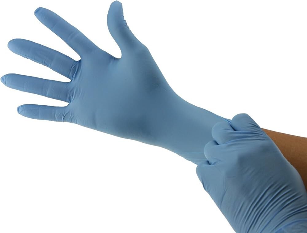 BeeSure Soft Nitrile Powder & Latex Free Exam Gloves XS 10 Boxes of 100/Box 1115