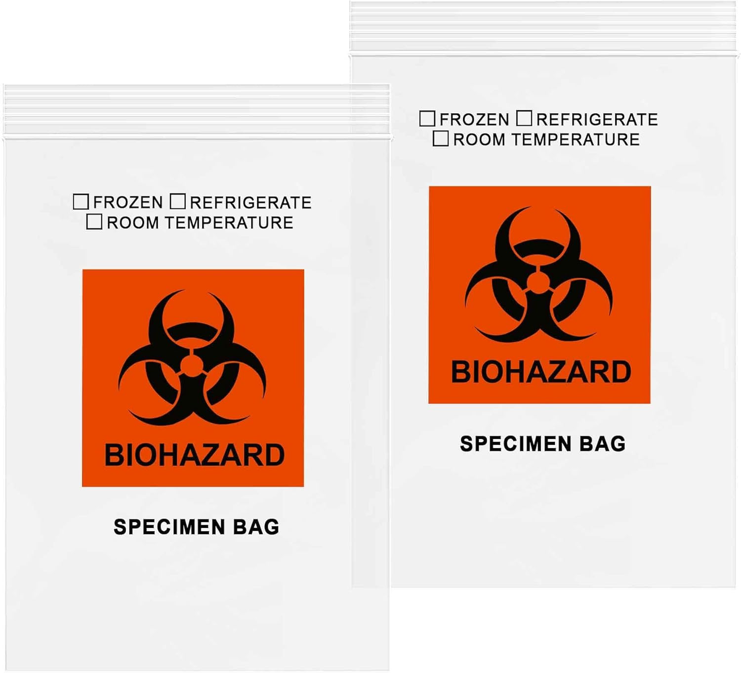 GPI – 6″ X 9″ 1000 Pack, Biohazard Specimen Zip Bags, with Pouch, 2 Mil Thick, f