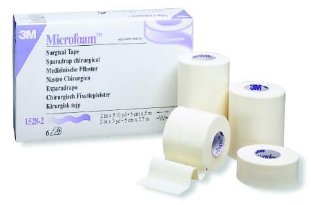 3M Microfoam Water Resistant Medical Tape 4» X 5.5 Yards -3 Pack