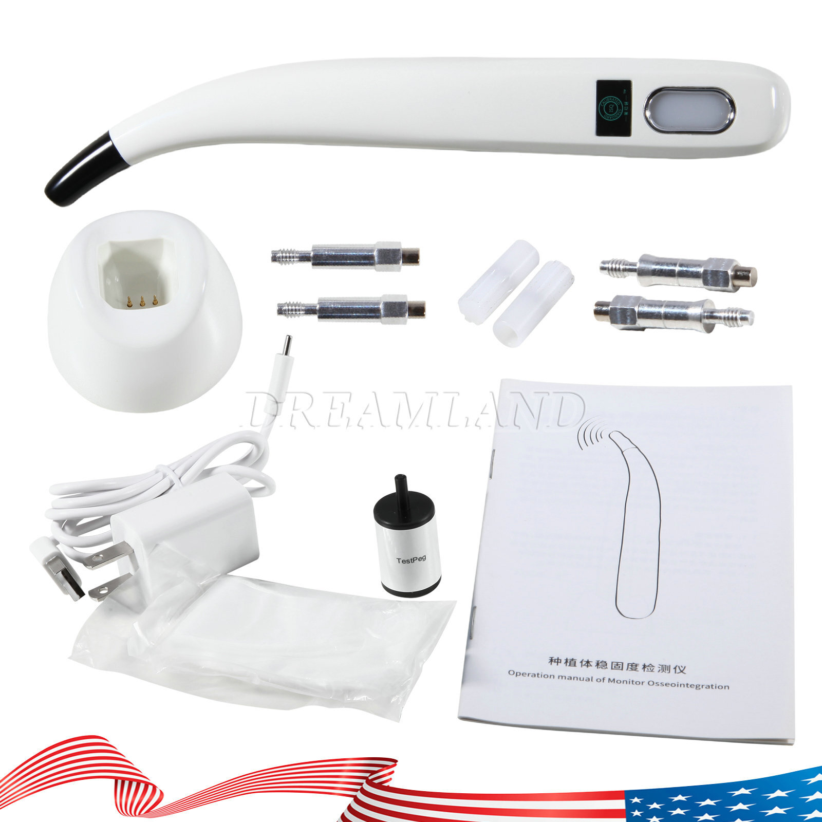 Dental Implant Stability Meter Measurement Instrument Measuring Meter Recharge