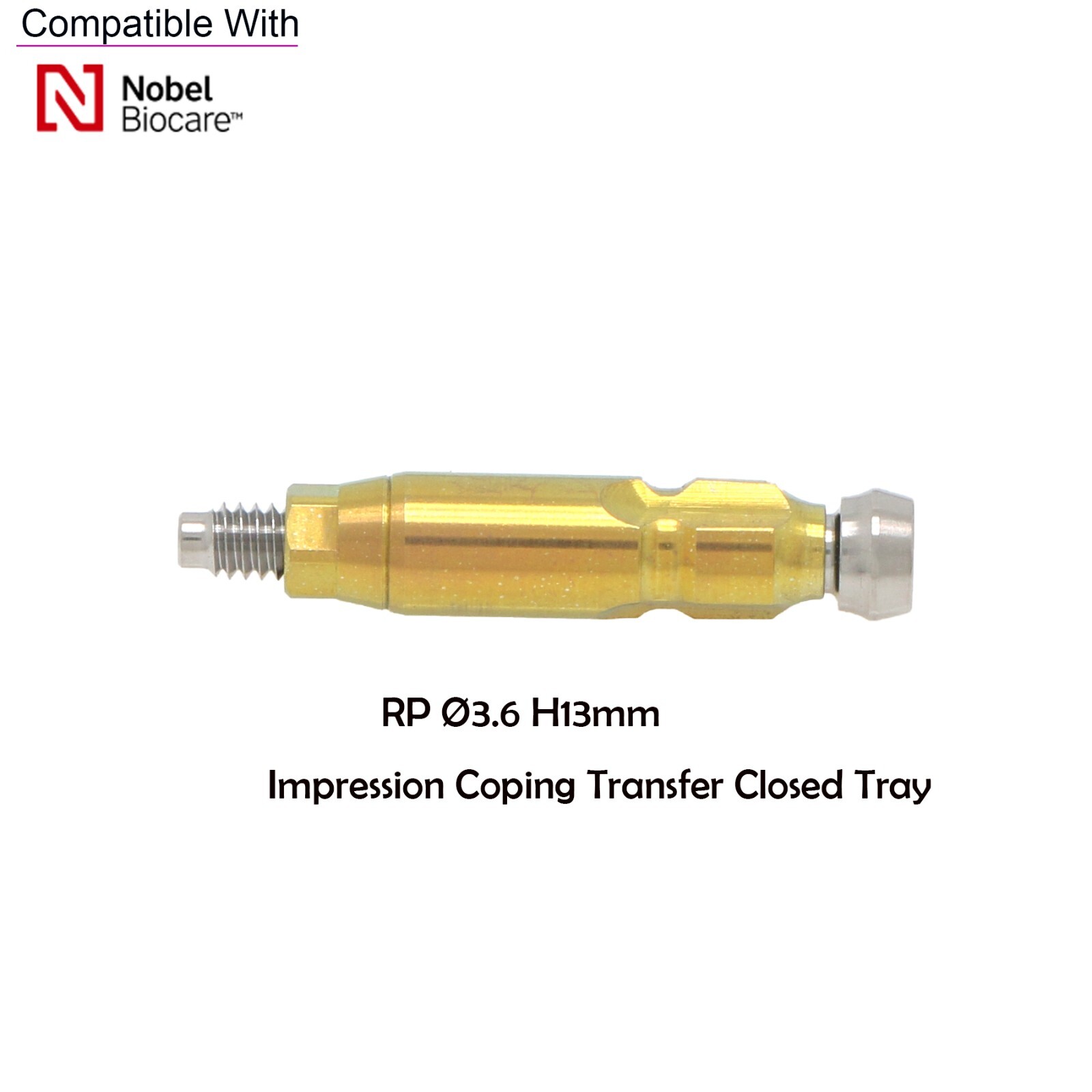US Dental Implant Transfer Coping Open Closed Tray Scanbody RP fit Nobel Active