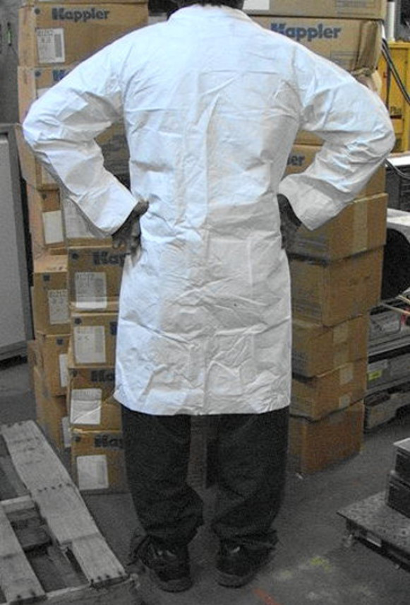 TYVEK Lab Coats Smocks Case Of 30 Choice Of Sizes #1212