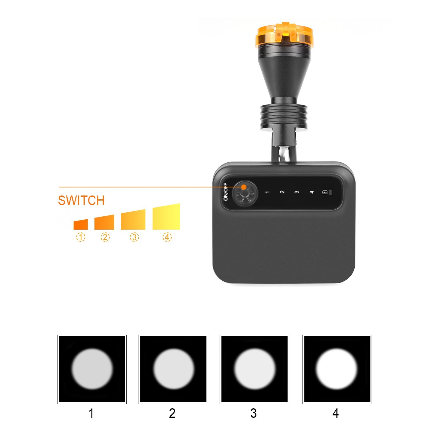 Wireless Dental 5W LED Headlight with Optical Filter Clip-on Type 2 Batteries