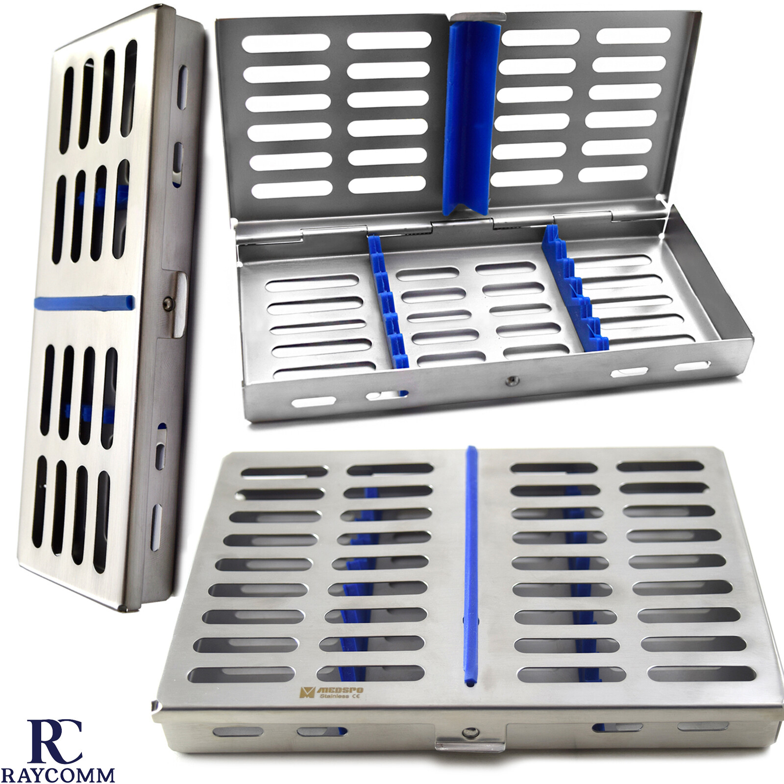 MEDSPO Dental Surgical Sterilization Cassettes Rack Box Tray Instruments CE