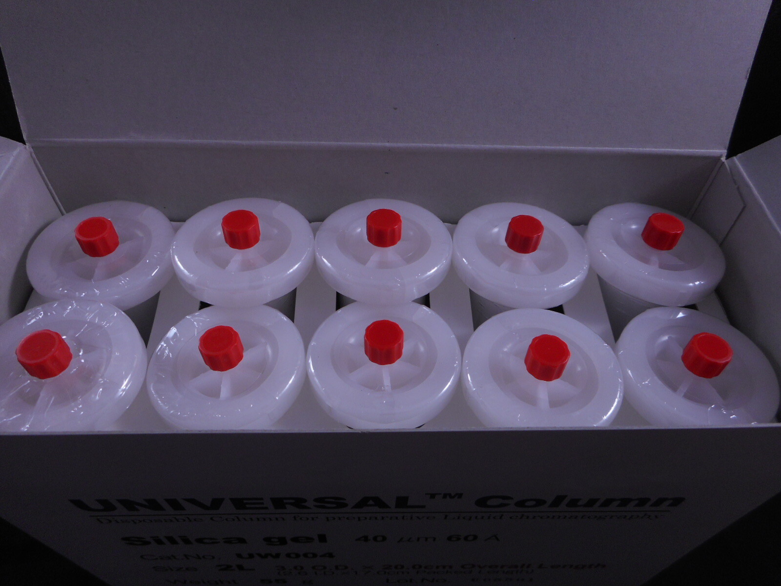 YAMAZEN CO. 40µm Universal Chromatography Column 2L Silica Gel UW004 10/PK