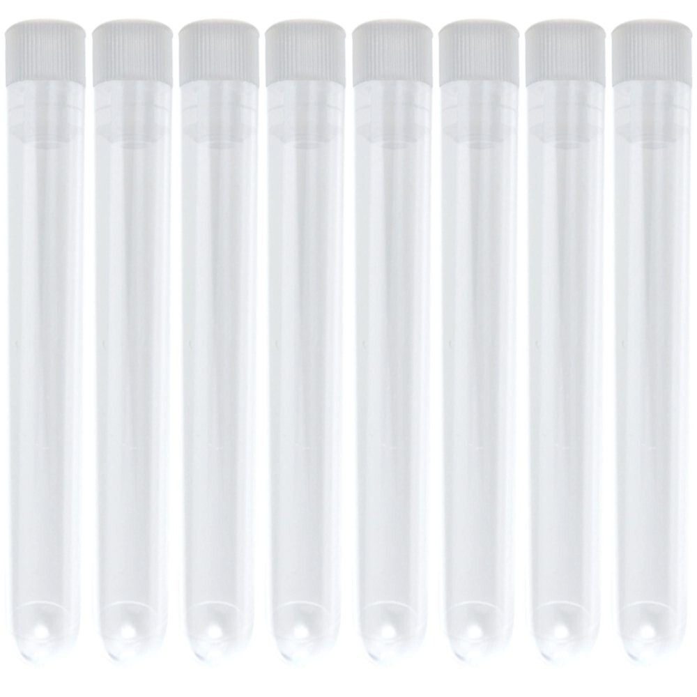 12x75mm Test Tubes and Caps Polypropylene Round BTM 5ml Vol KarterSci 25 Pack