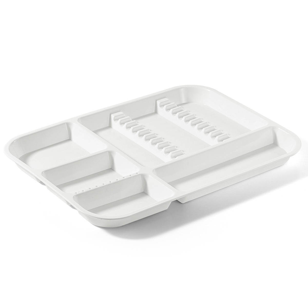 Dental Divided Separate Type Tray Plastic Instrument White Autoclavable