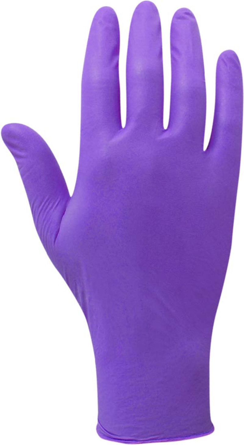 50602 Safeskin Nitrile-Xtra Exam Gloves, 12″ Length, Medium, Purple (Pack of 50)