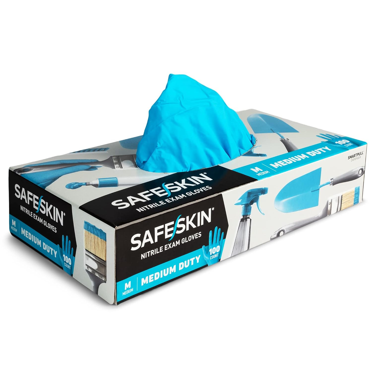Nitrile Disposable Gloves, Medium Duty, Large Size, Powder-Free – for Food Handl