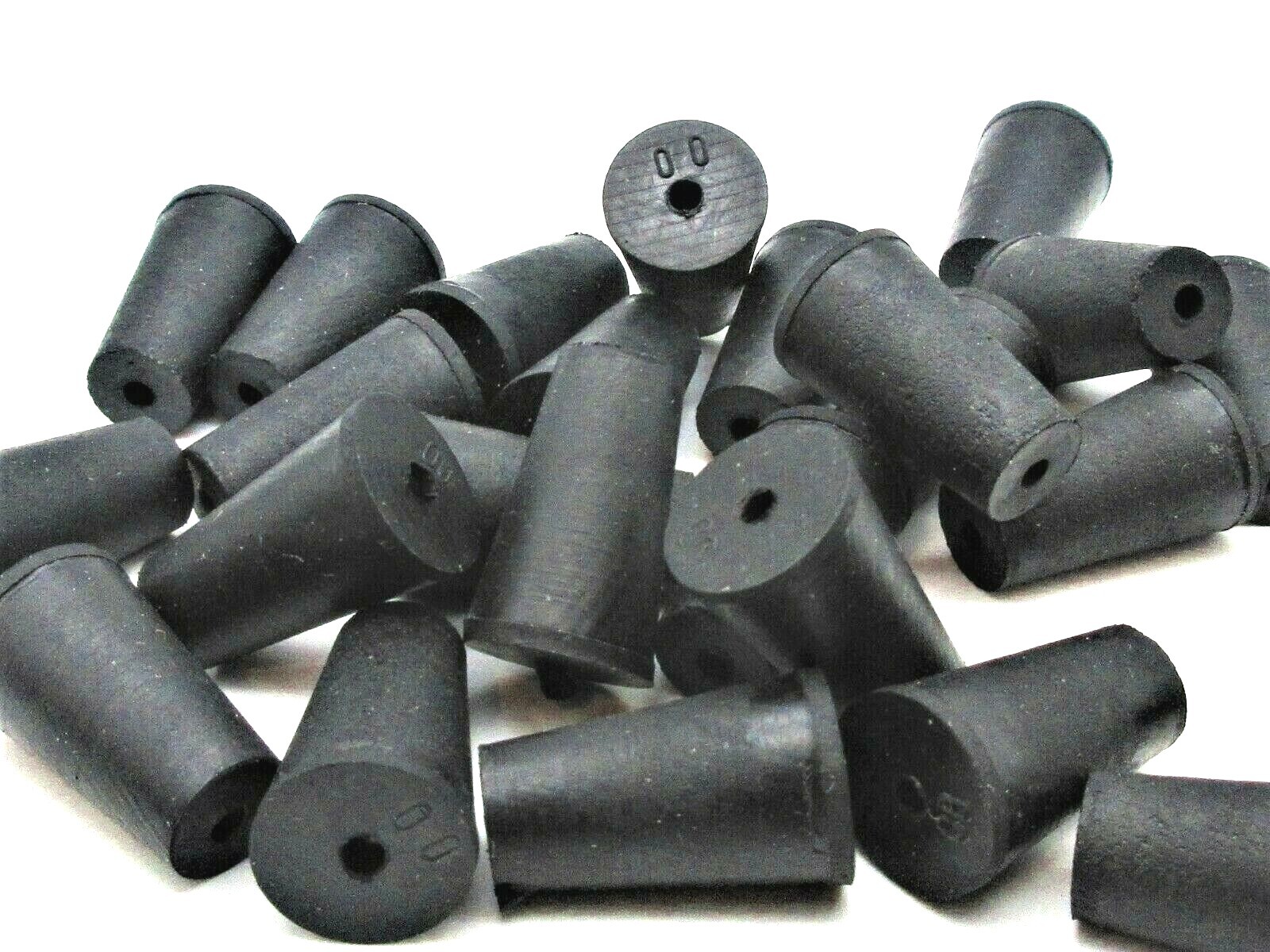 #1 Solid Rubber Stoppers Laboratory Stoppers 1 Hole Fits 14-19mm ID