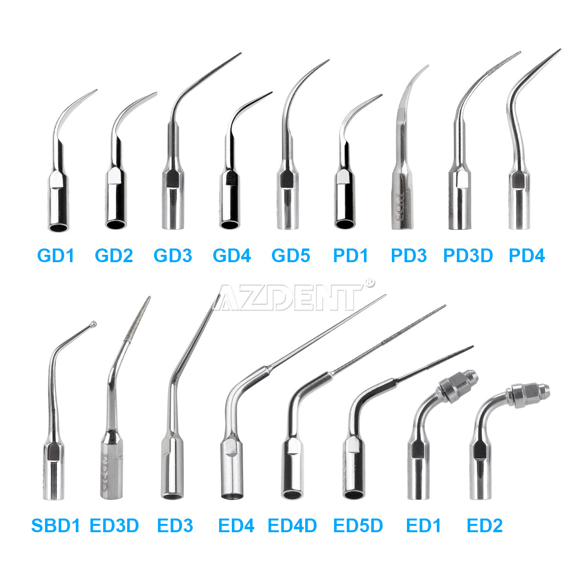 Dental Ultrasonic Scaler Scaling Endo Perio Tips Compatble SATELEC DTE NSK