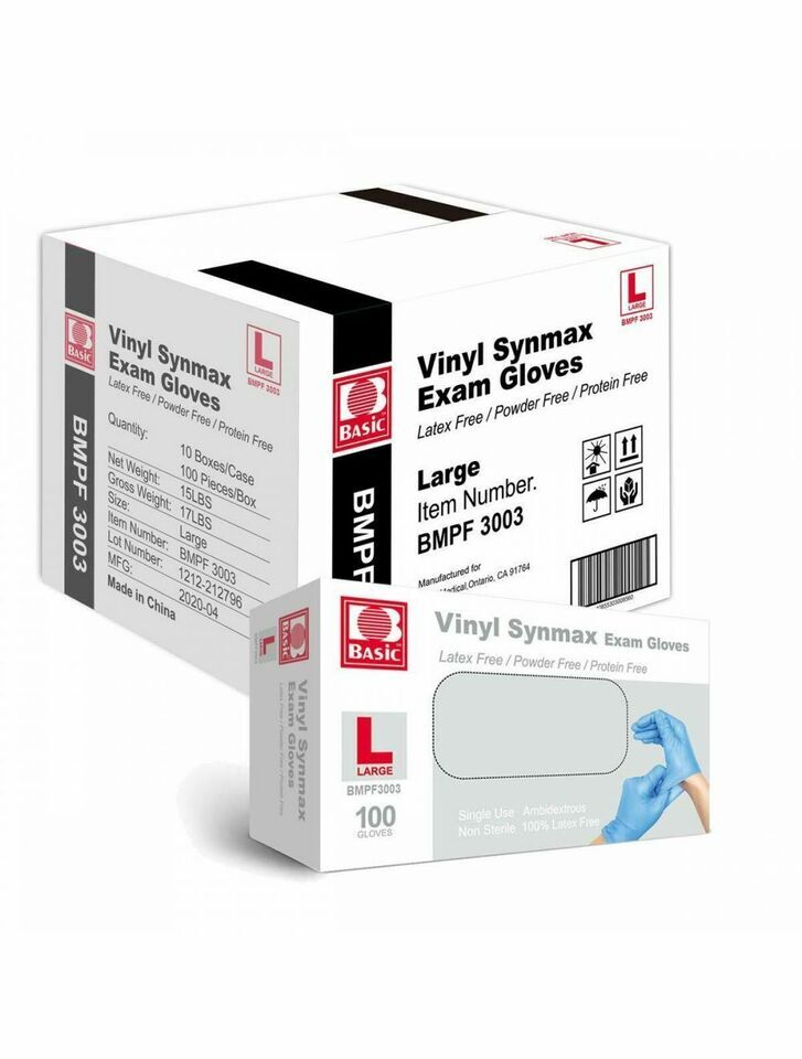 Box of 10 full packs (100gl) Nitrile exam crafting Gloves Free latex Powder free
