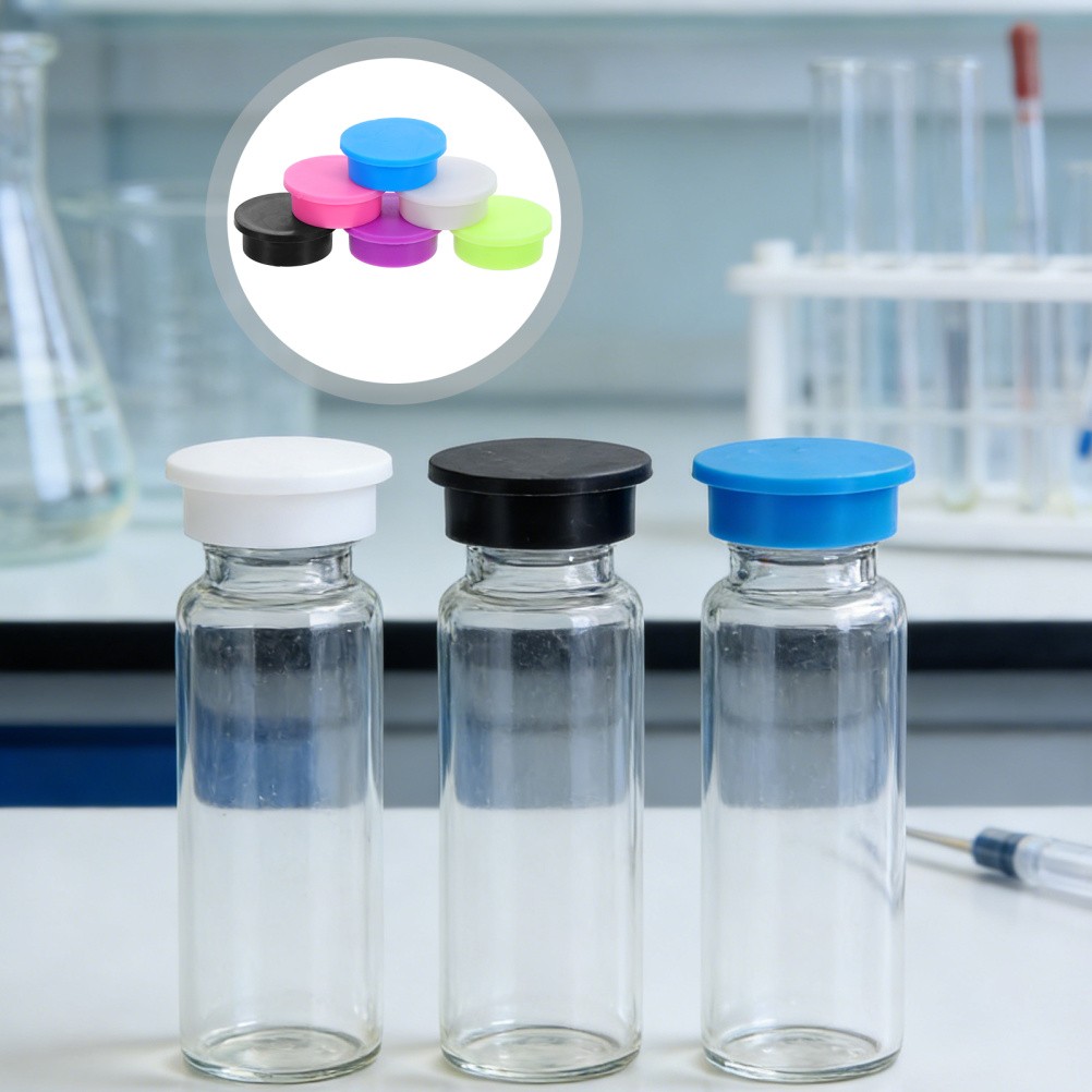 12 Pcs Injection Bottle Protective Cap Glass Vial Caps Dustproof Dust-Resistant
