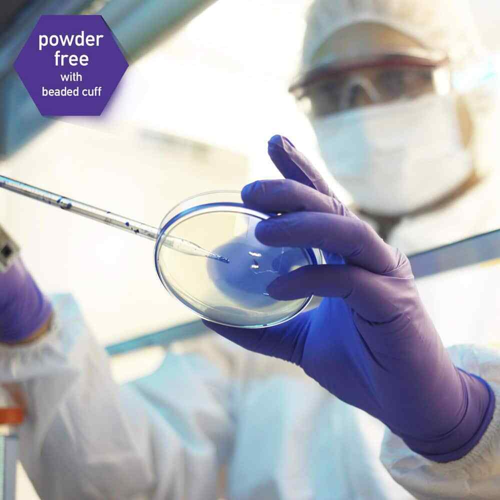 100 Pack Kimtech 55082 Disposable Gloves, Size Medium, 6 mil, Nitrile