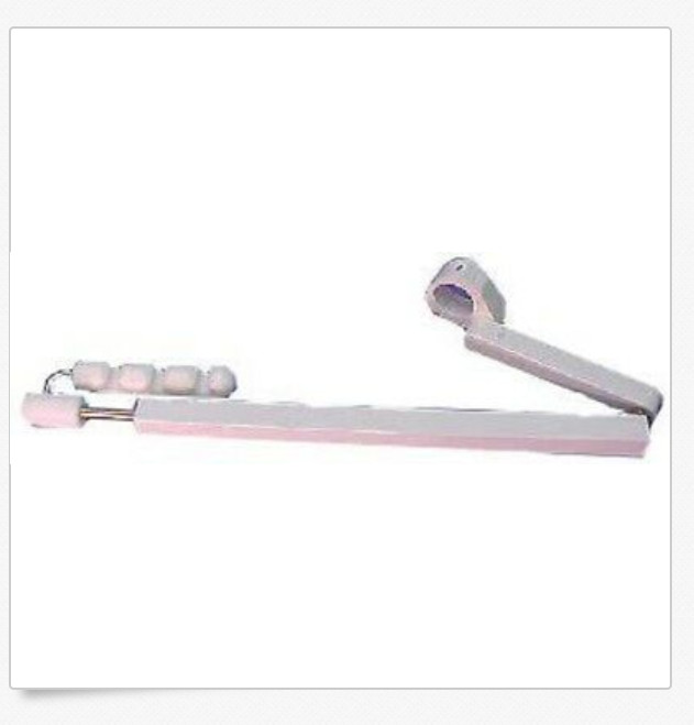 DCI 8729 Telescoping Arm w/ 3 Position Holder, Gray 7 1/2″ rigid arm 2″ Post