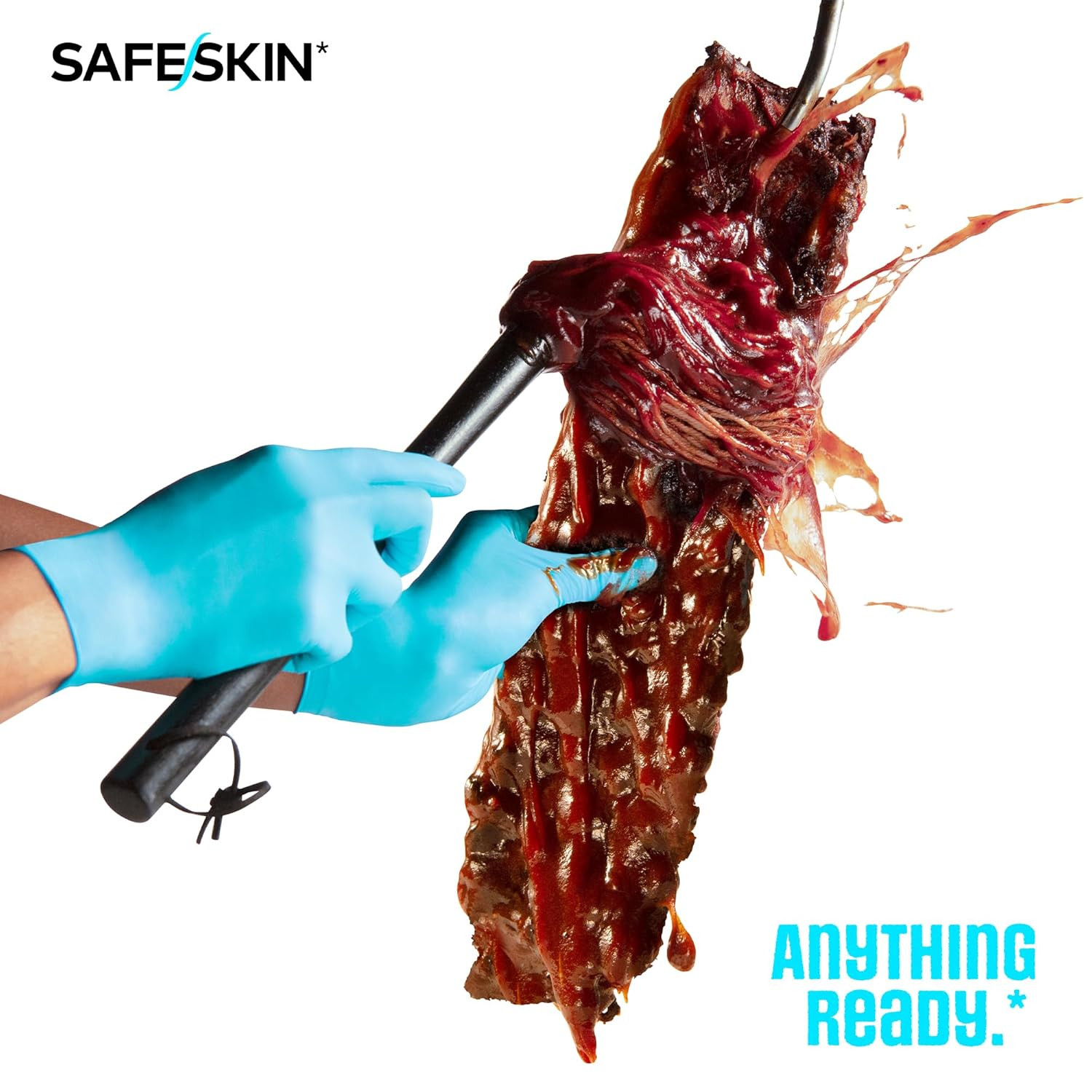 Nitrile Disposable Gloves, Medium Duty, Large Size, Powder-Free – for Food Handl