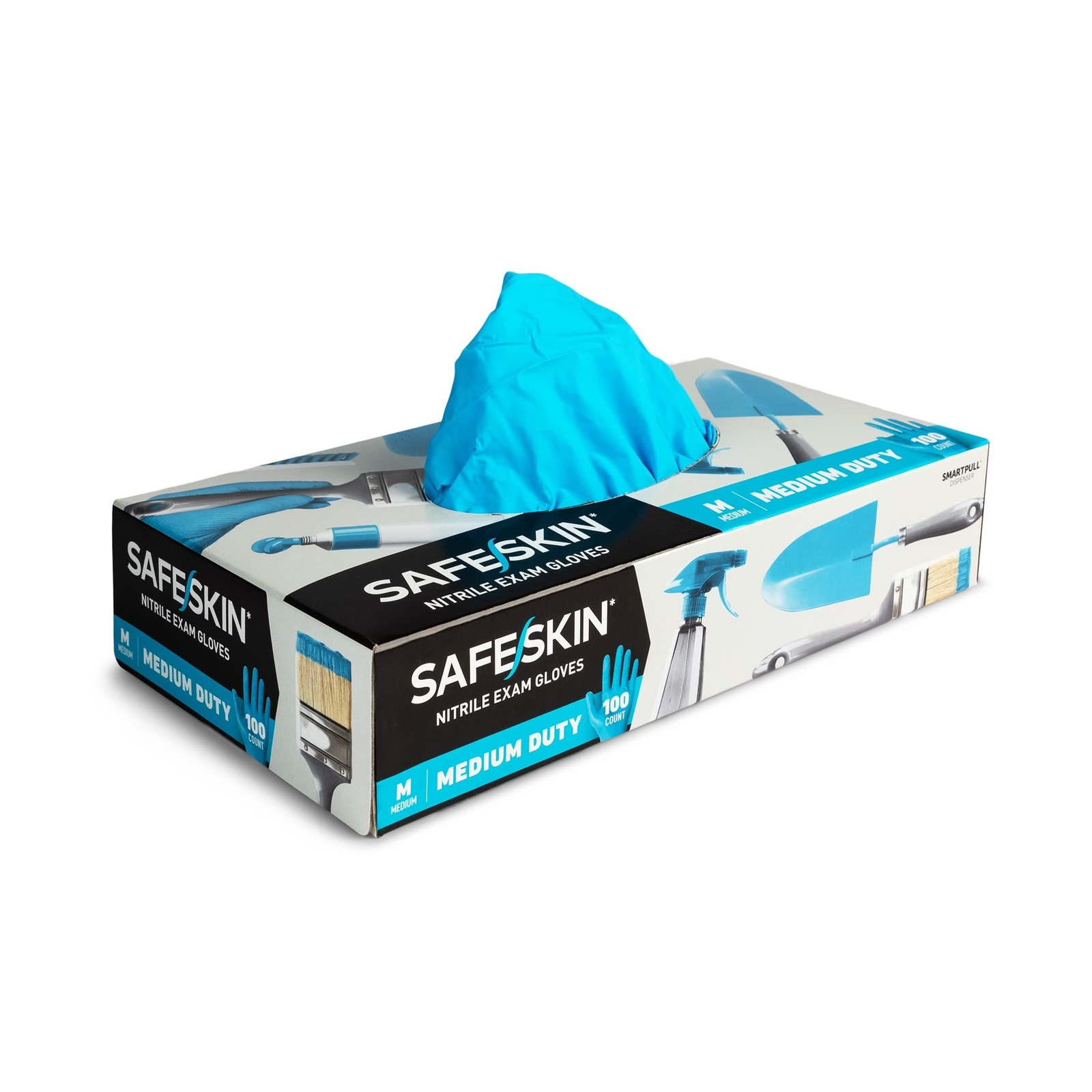 SAFESKIN Nitrile Disposable Gloves, Medium Duty, Large Size, Powder-Free – Fo…
