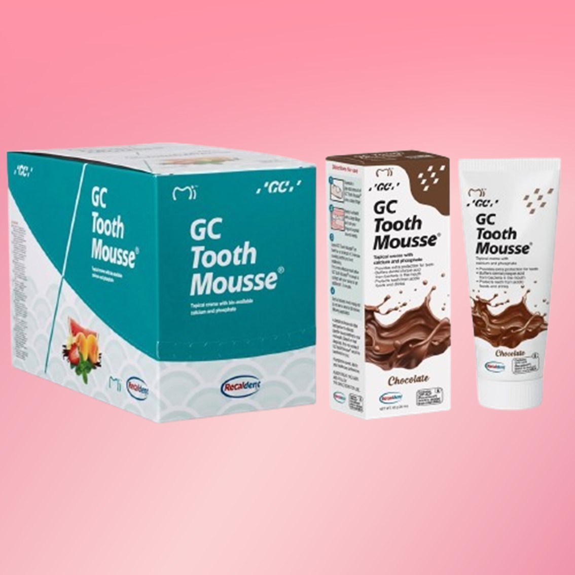GC Tooth Mousse Topical Tooth Crème Strengthen Tooth Surface 10pc Choco Flavor