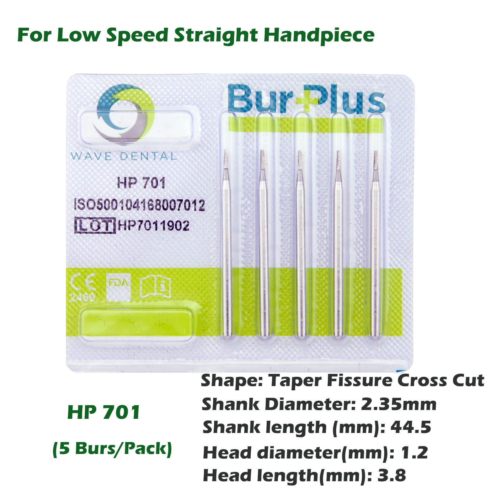 Wave Dental Carbide Burs For Straight Handpiece Surgical Bur Long HP HP 557 702