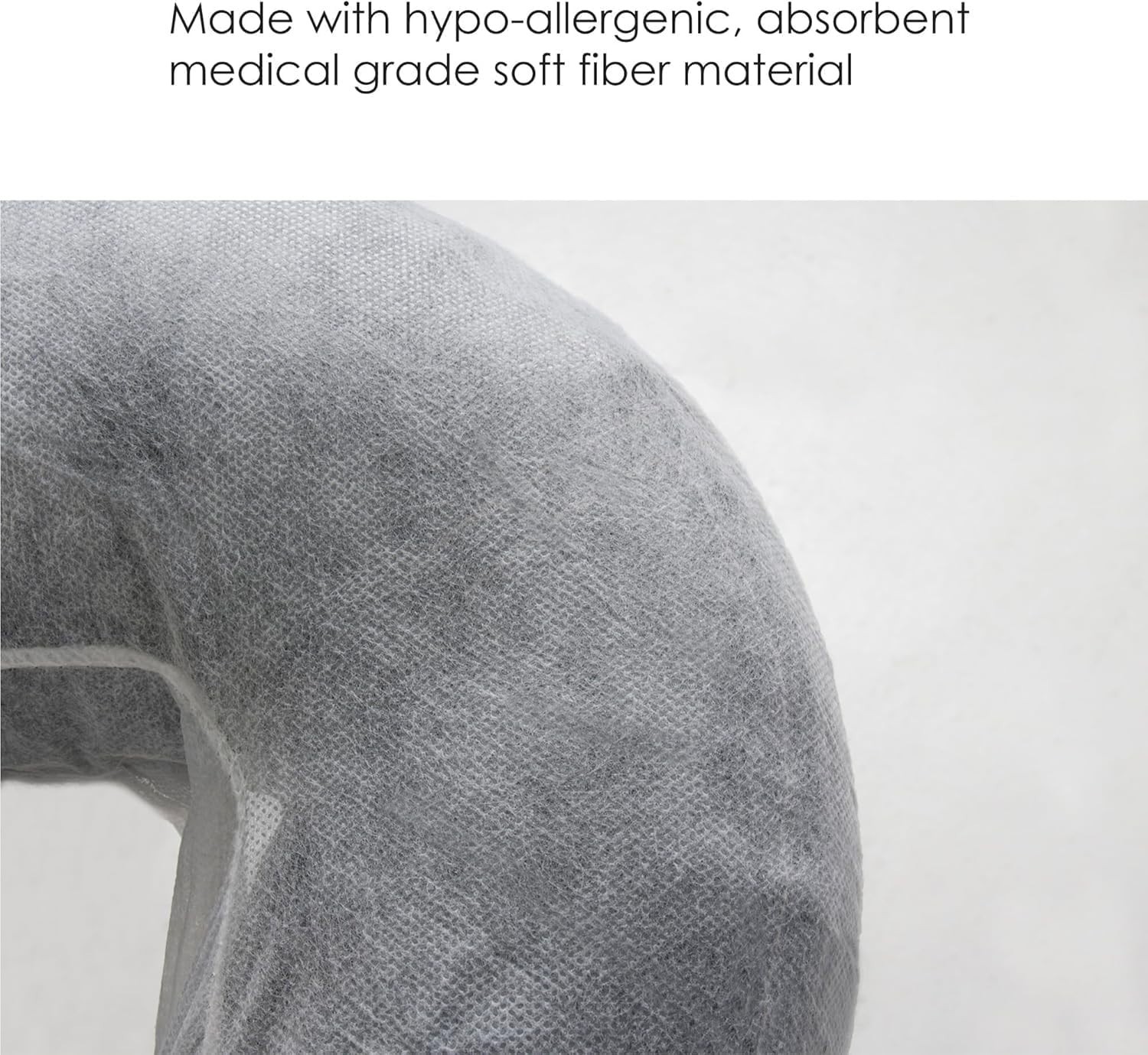Easy-Use Fitted Disposable Face Cradle Covers – 50 Count for All Massage Tables