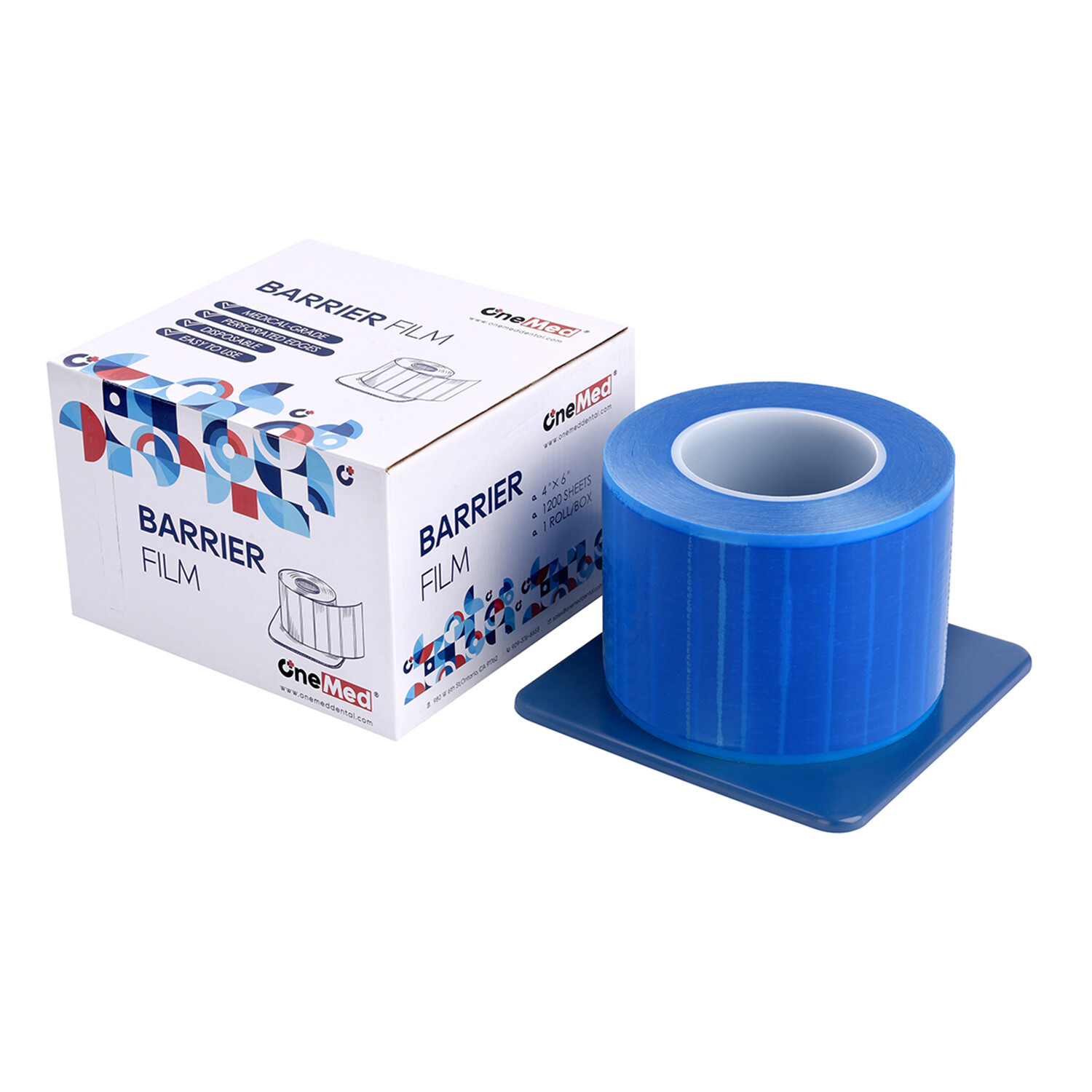 Barrier Film Tattoo Plastic Wrap w/ Dispenser Box 4″ x 6″ 1 Roll 1200 Sheet