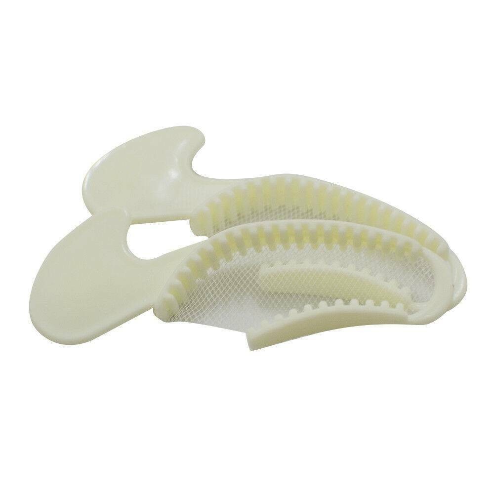 Dental Disposable Triple Impression Bite Registration Trays Mold Posterior Arch