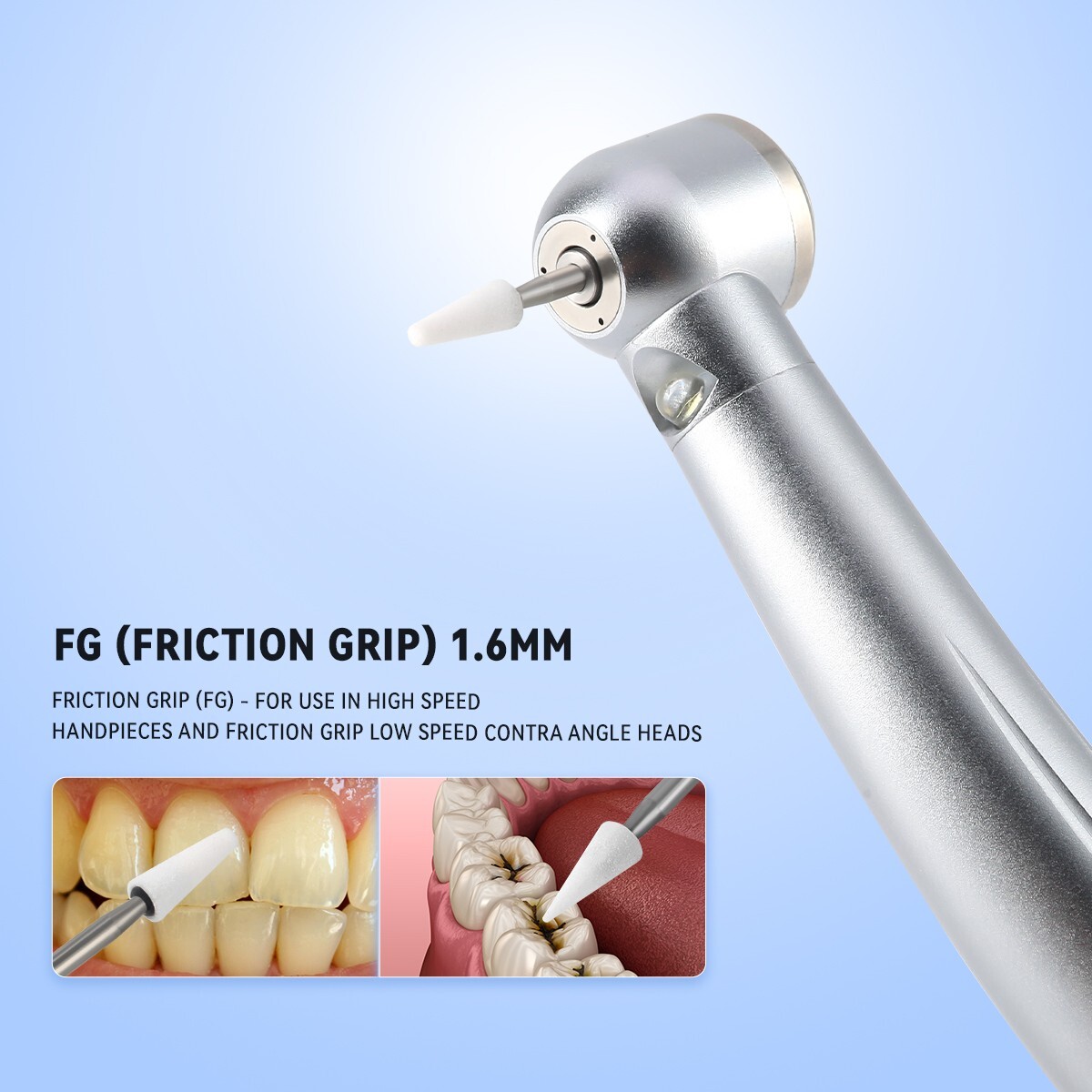 15Style AZDENT Dental Diamond Burs Composite Resin Polishing Kit FG RA HP