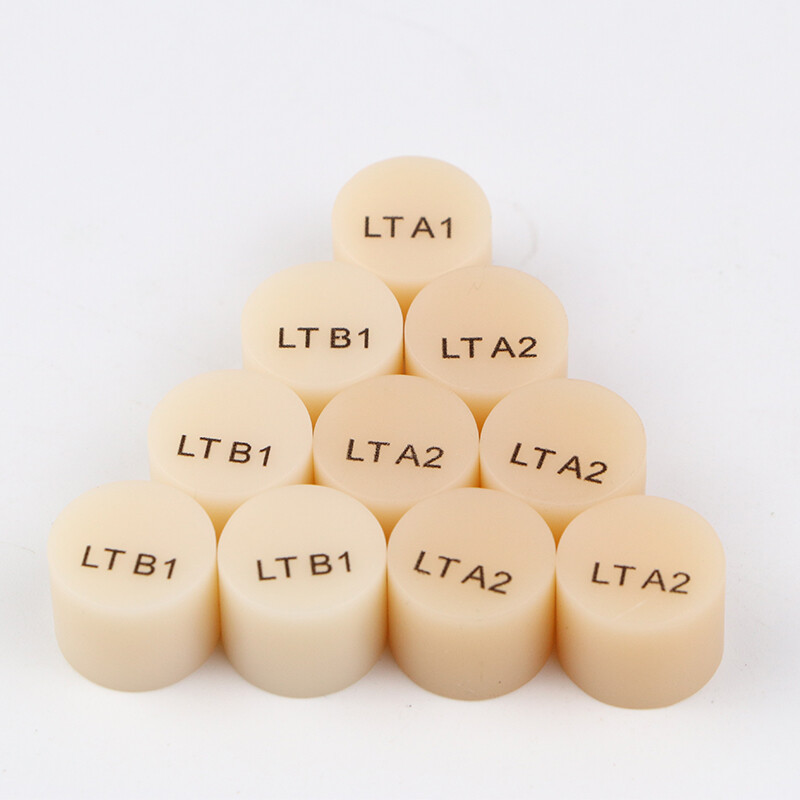 10Pcs IPS Emax Lithium Dislicate Ingots Press Blocks Dental Glass Ceramic Blocks