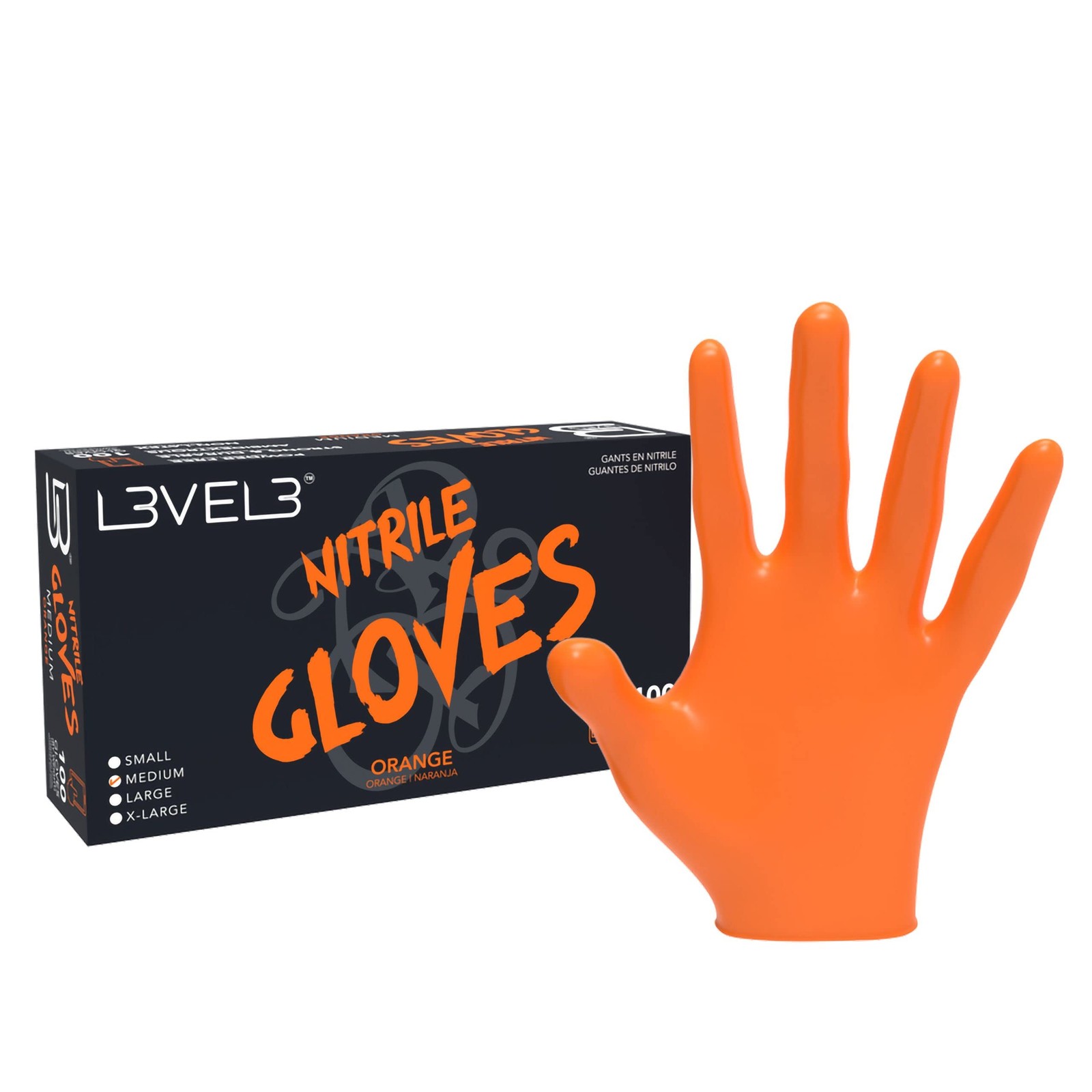 L3 Level 3 Nitrile Gloves – Professional Heavy Duty Disposable Gloves – Latex…