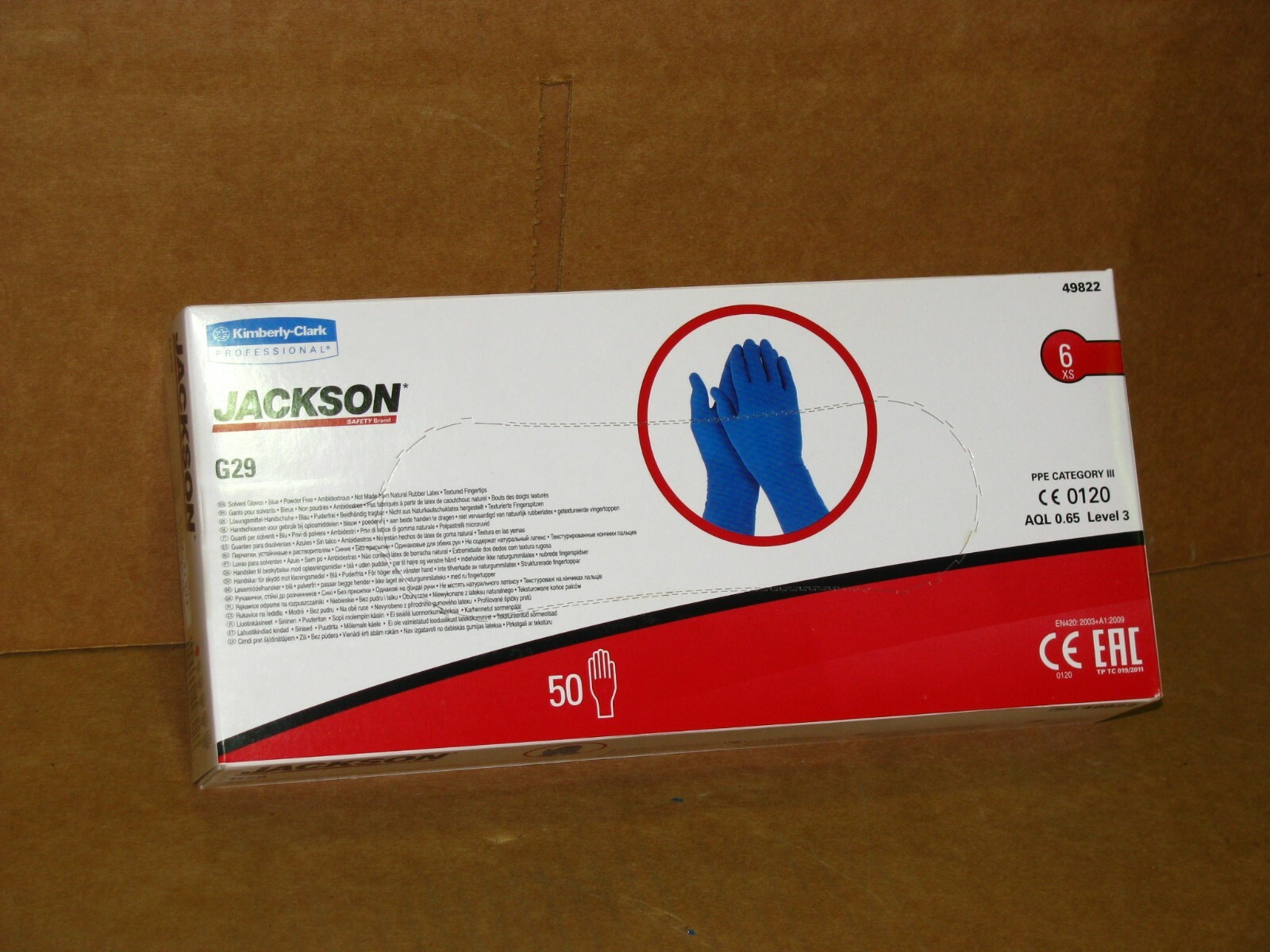 New Jackson Safety 49822 G29 Solvent Gloves – XS Size 6 – Box of 50