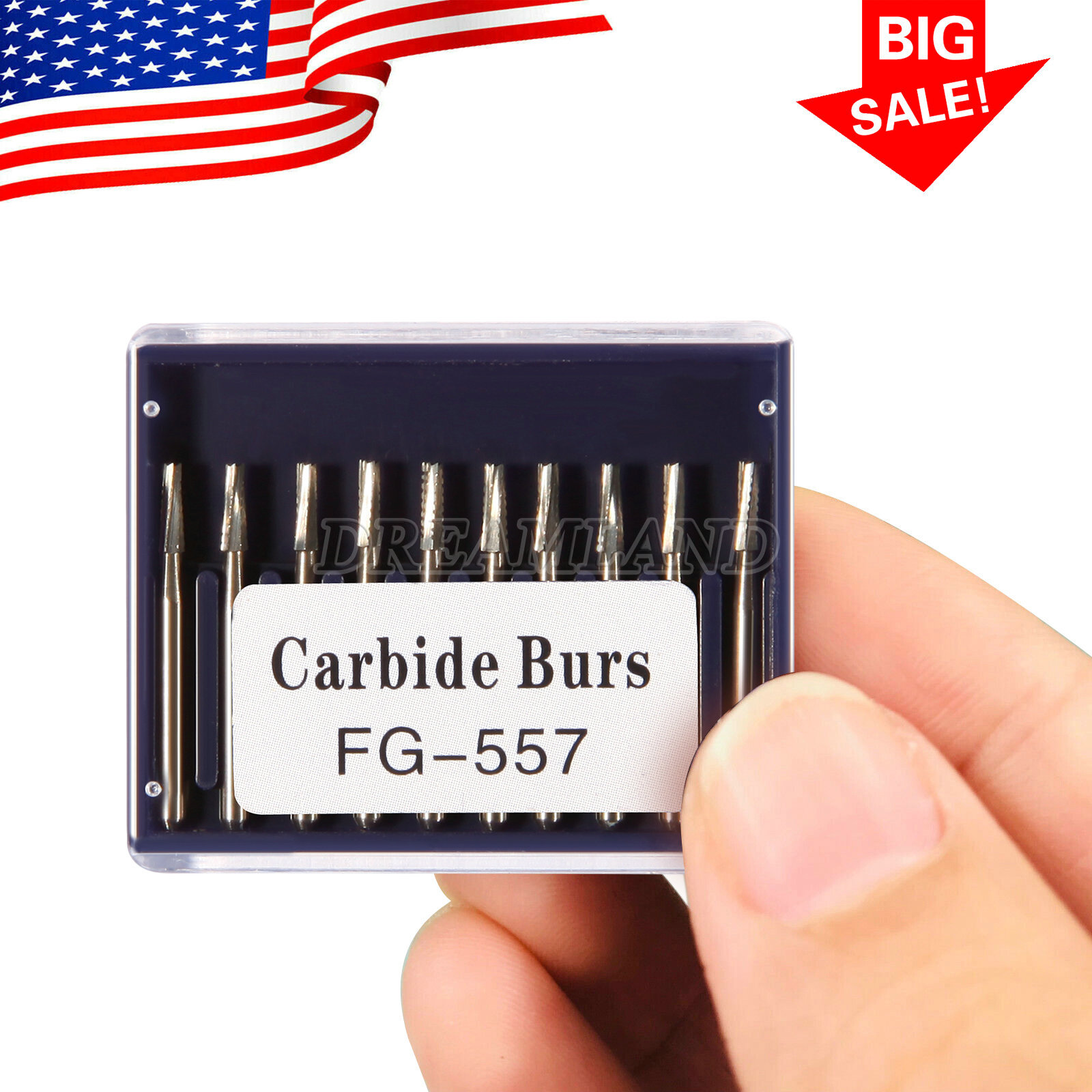Dental Tungsten Carbide Burs Trimming & Finishing &Polishing FG Round High Speed