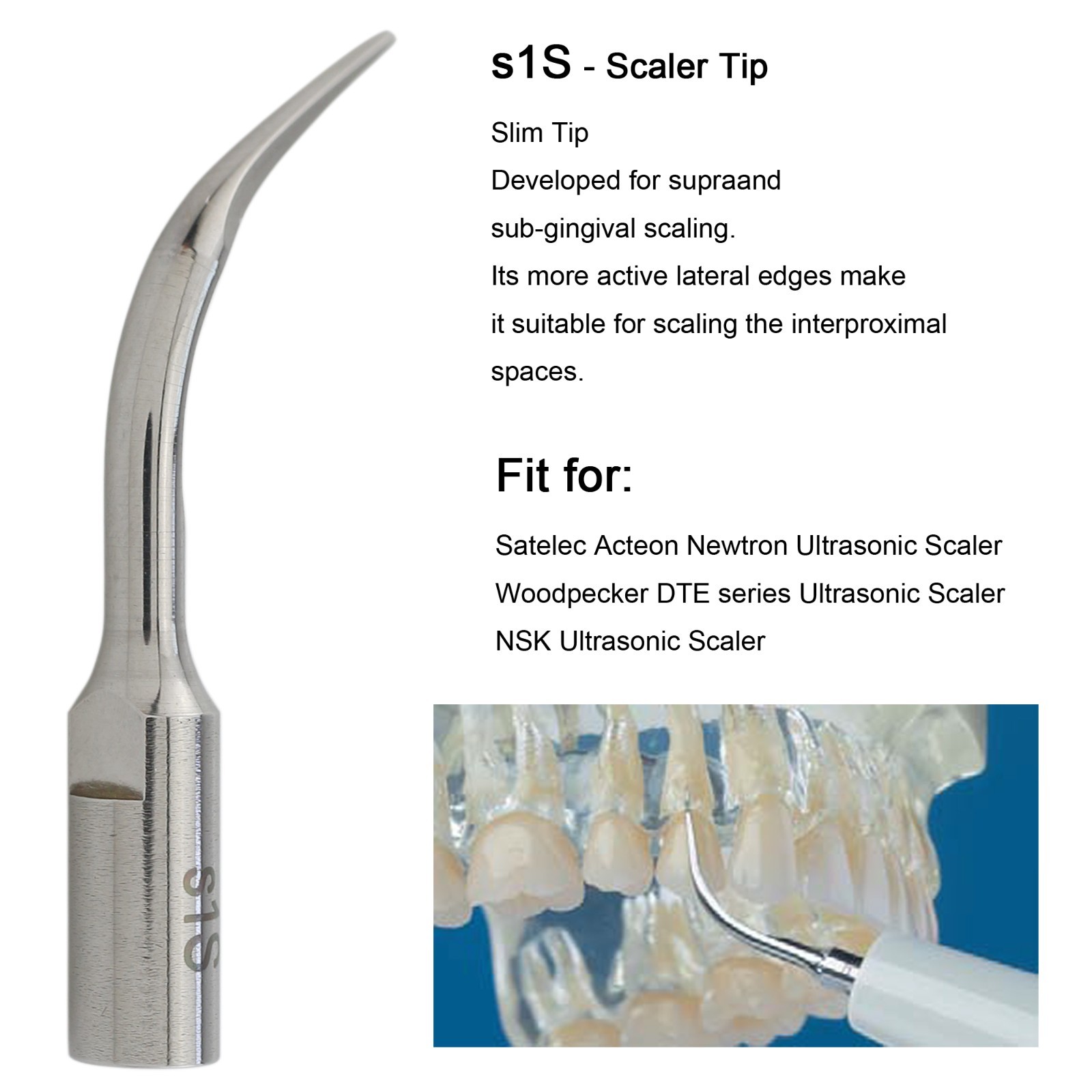 For ACTEON Satelec Dental Ultrasonic Scaler Tips 1S Torque Wrench Tips Holder