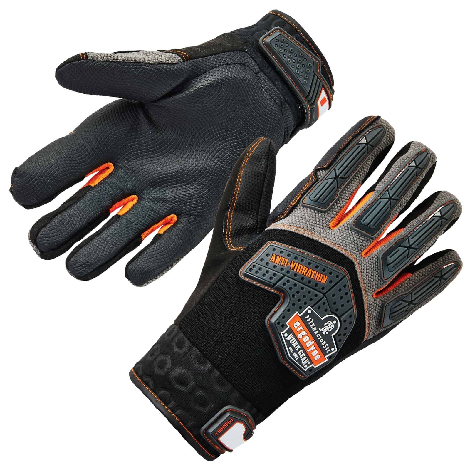 Ergodyne Proflex 9015Fx Anti-Vibration Work Gloves Certified Xx-Large Black