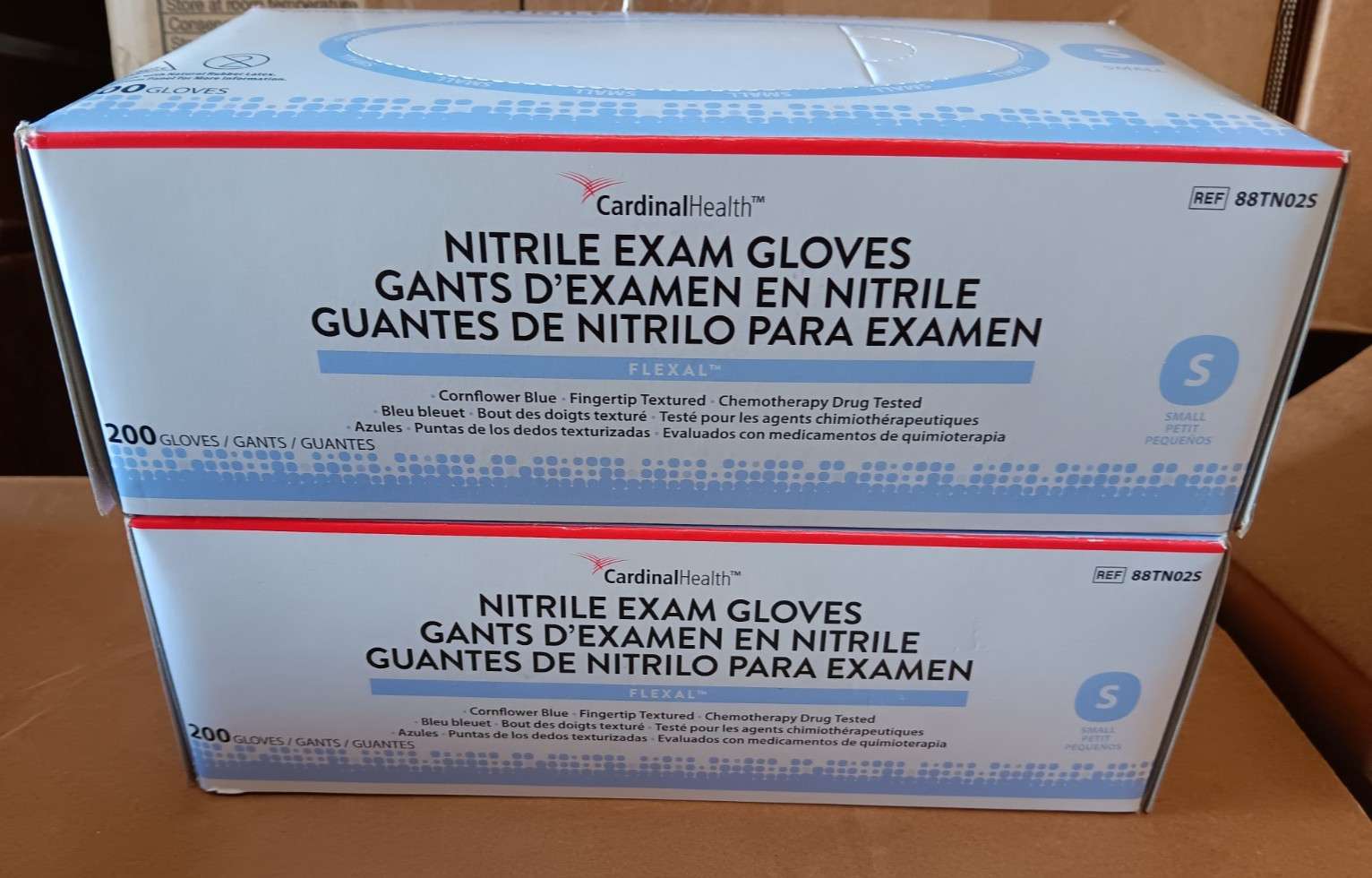 Cardinal Health Nitrile Exam Gloves Flexal , Finger Texture 400 Count, 200/Box