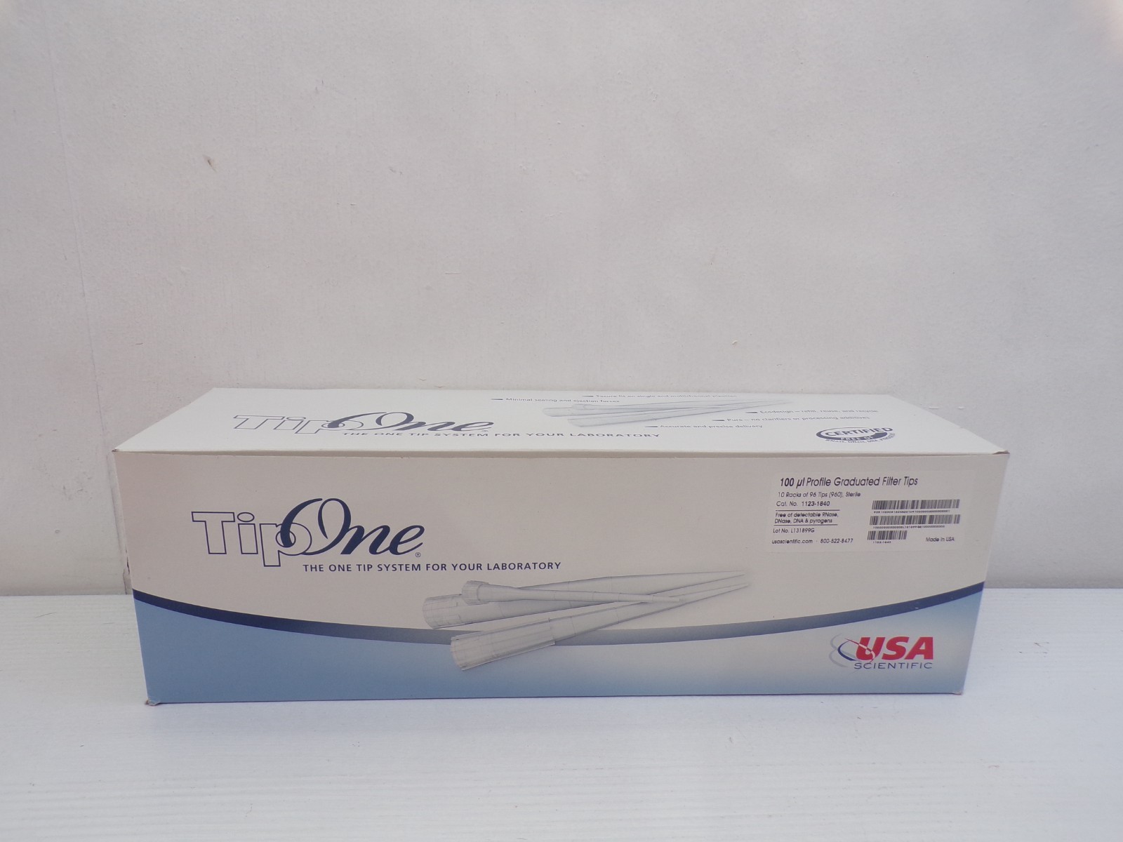 960 USA Scientific Tip One 100ul Profile Graduated Sterile Filter Tips 1123-1840