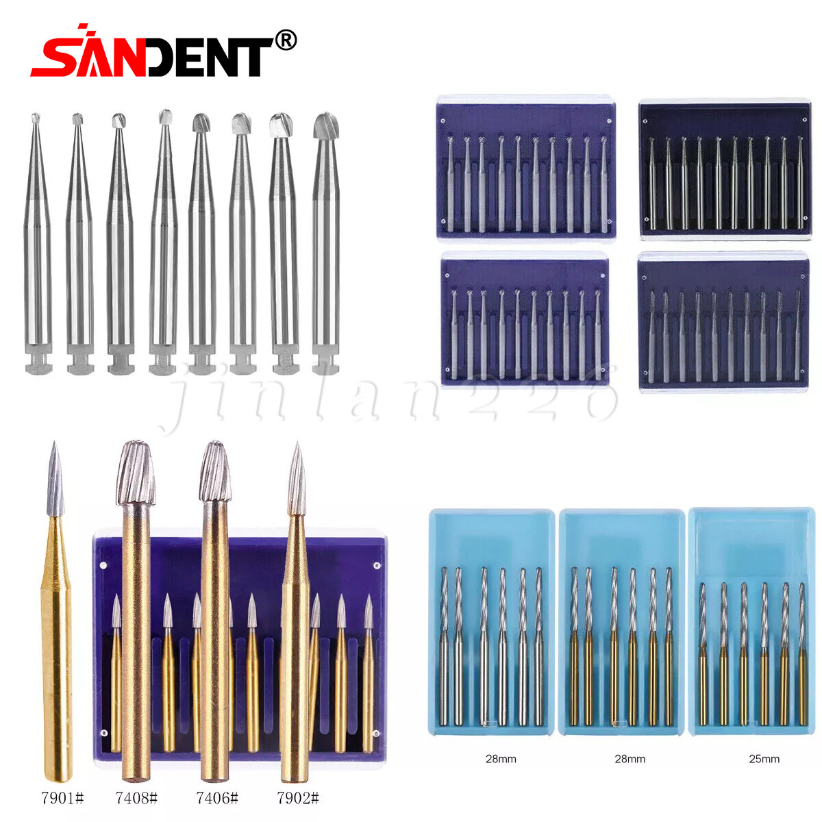 Dental Tungsten Carbide Burs Trimming & Finishing &Polishing FG Round High Speed