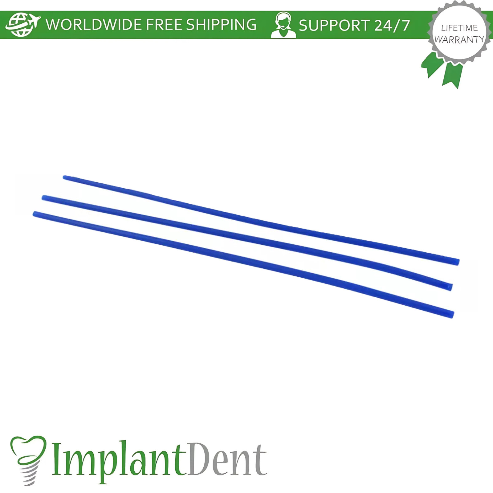 Dental Wax Round Casting Rods Blue Strengtheners Casting Application Dentaurum