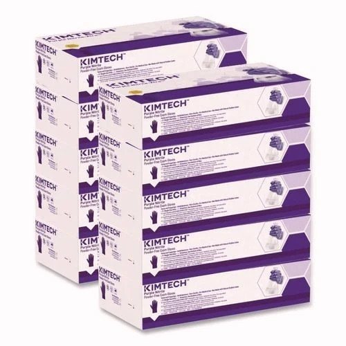 Kimtech PURPLE NITRILE Exam Gloves, Large, 6 mil Thick, 9.5″ Long, 100/Box