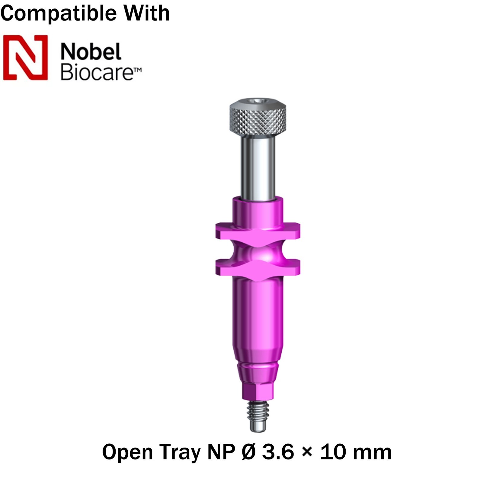Dental Impression Coping Transfer Open Tray RP/NP Fits Nobel Active Ø3.6/5.0mm